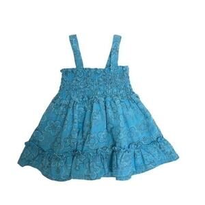 Blue Smocked Tank Top Girls Size 2T